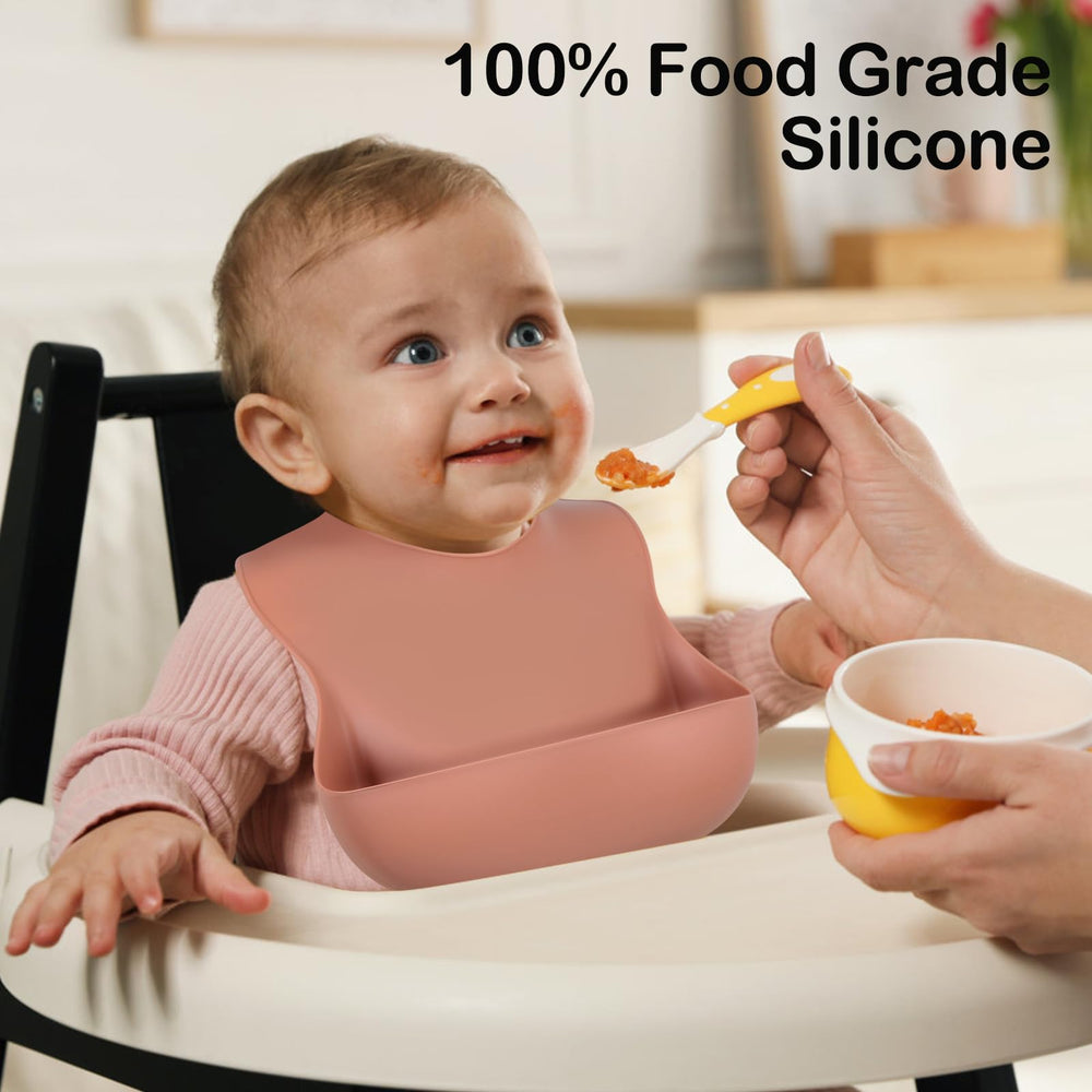 Waterproof, BPA-free design by Eascrozn keeps feeding tidy and easy to wipe clean.