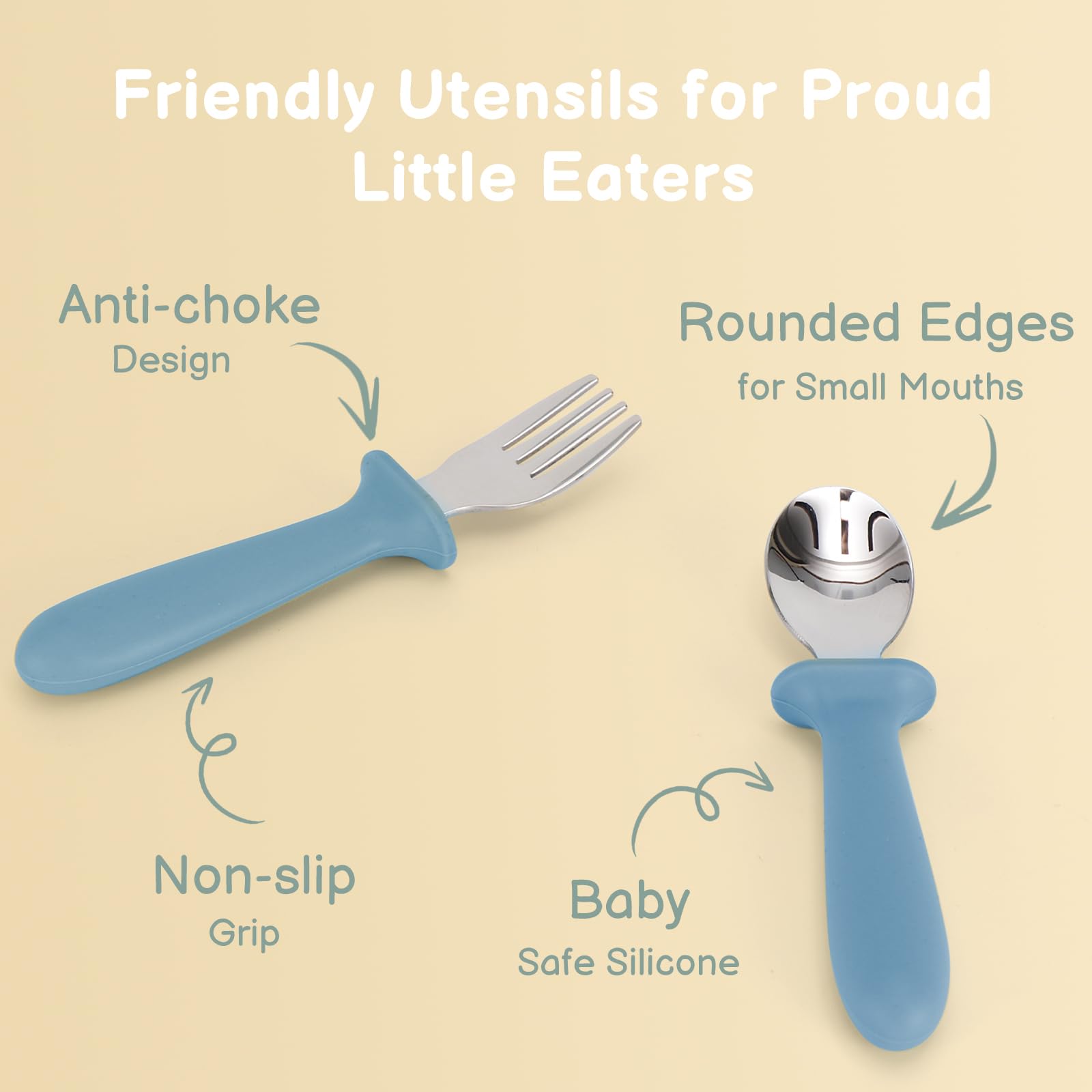 Eascrozn silicone non-slip handle close-up showing comfortable grip