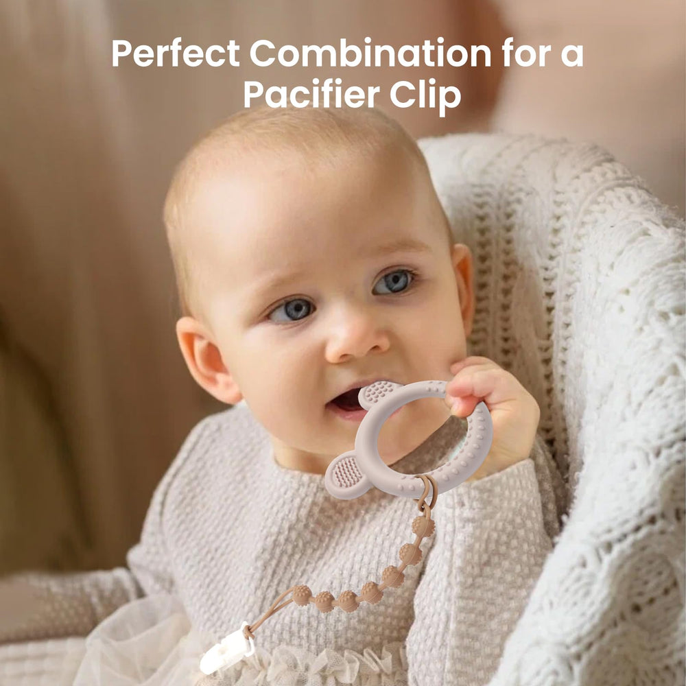 Eascrozn silicone teether BPA-free for safe chewing