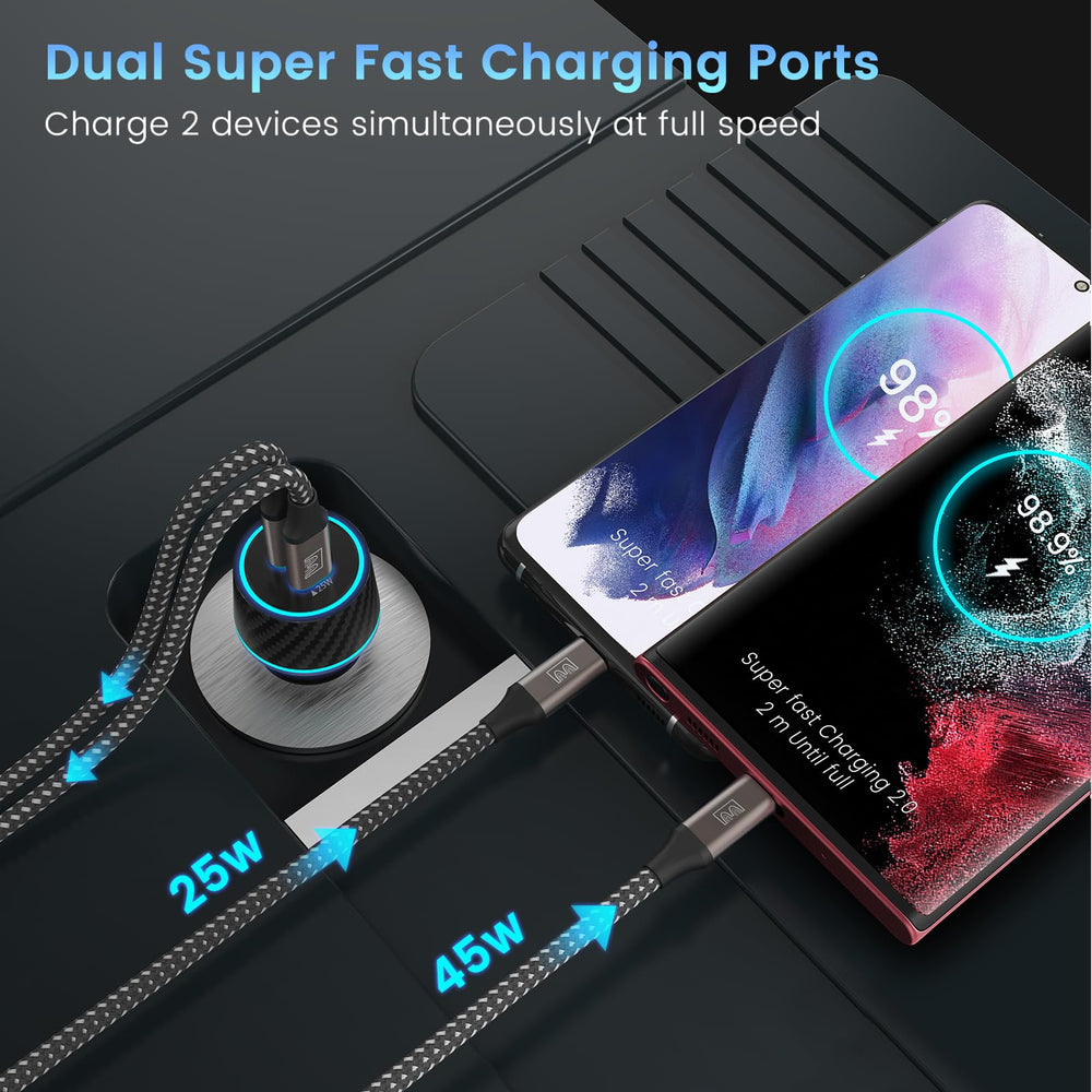 EASDMN two-pack 6.6ft cables extend reach and improve durability.