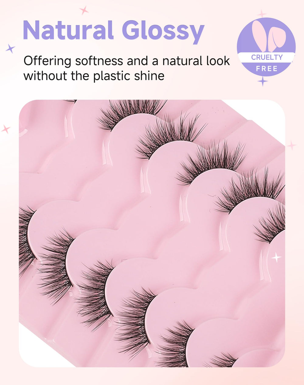Easeful Half Lashes cat eye look adds subtle definition