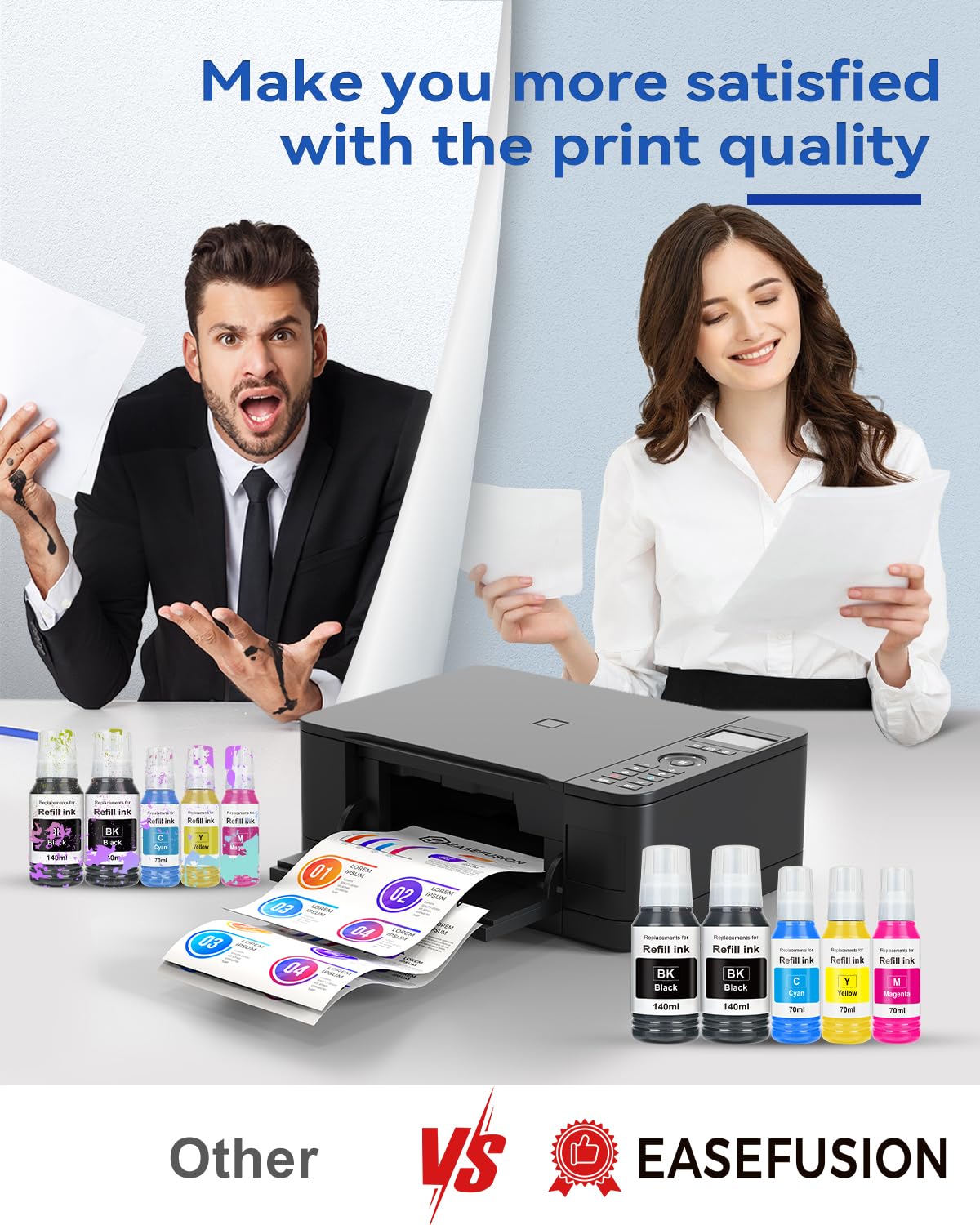 EaseFusion 502 multipack box display showing complete color set