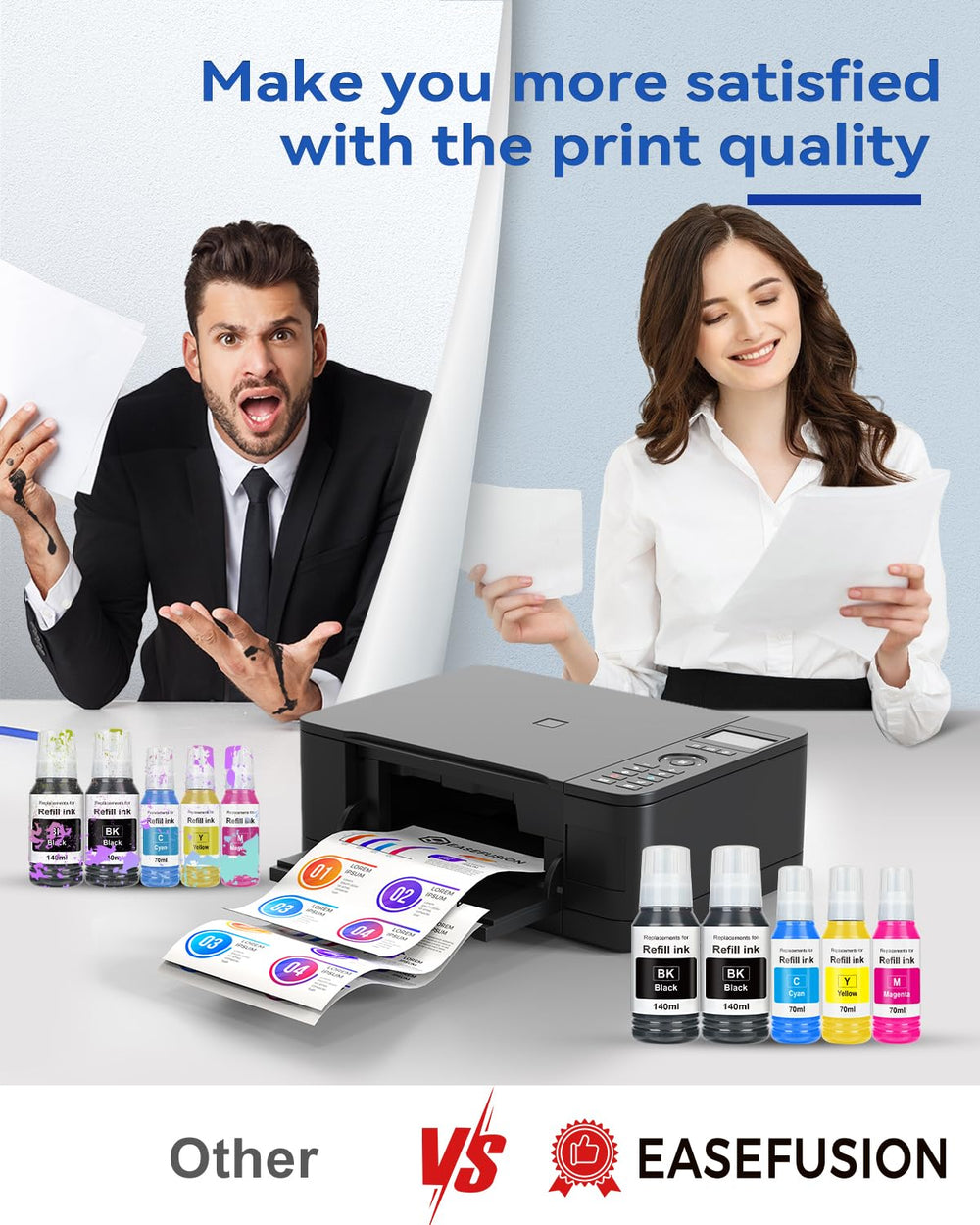EaseFusion 502 multipack box display showing complete color set