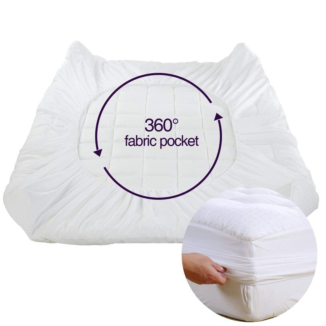 EASELAND fitted-sheet style construction for easy setup and a neat sleeping surface.