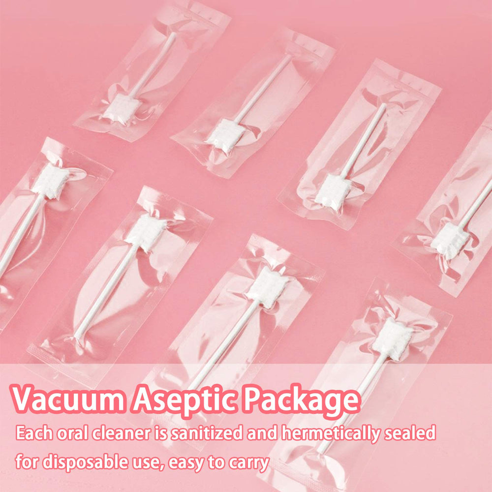 Disposable sticks ready for daily tongue and gum care