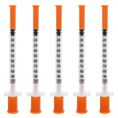 EassYring U-100 1mL syringe with 31G gauge and clear graduations for precision.