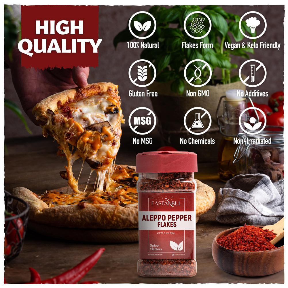 Eastanbul Aleppo Pepper pairs with sumac and smoked paprika for balance