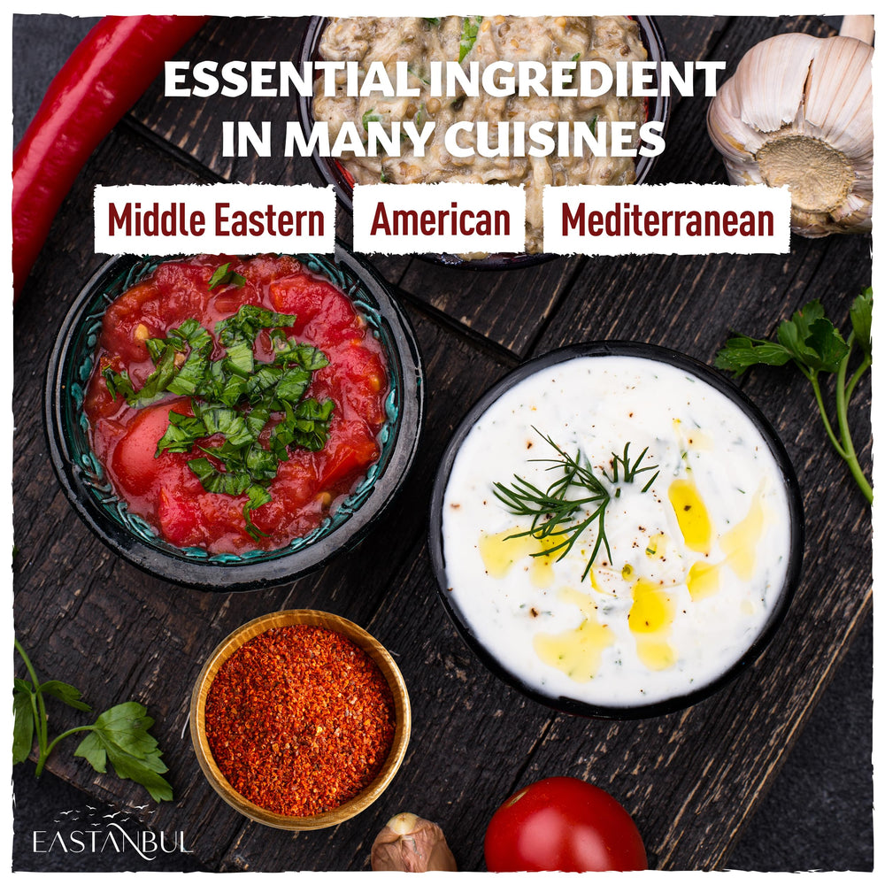Eastanbul Aleppo Pepper boosts soups and stews with fruity warmth