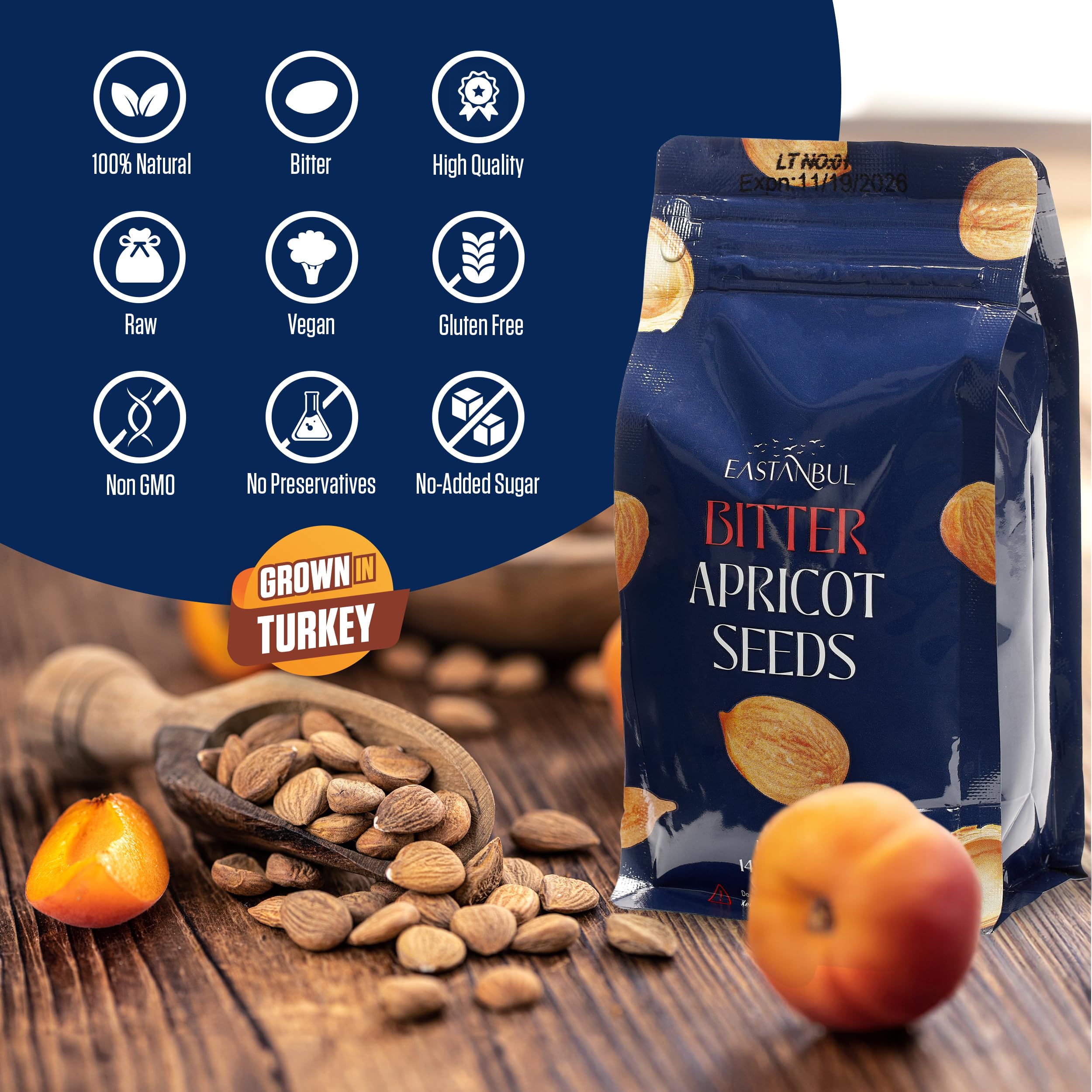 Eastanbul seeds on a store shelf signaling quality and accessibility.