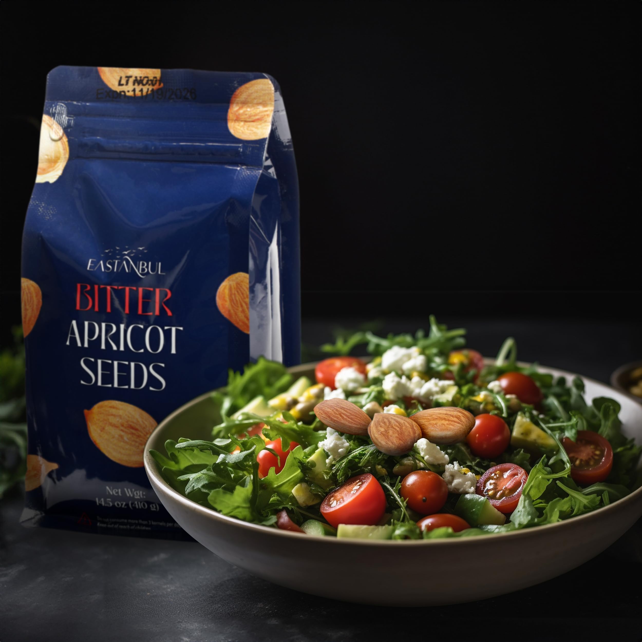 Eastanbul apricot seeds offer almond-like flavor with mindful moderation.