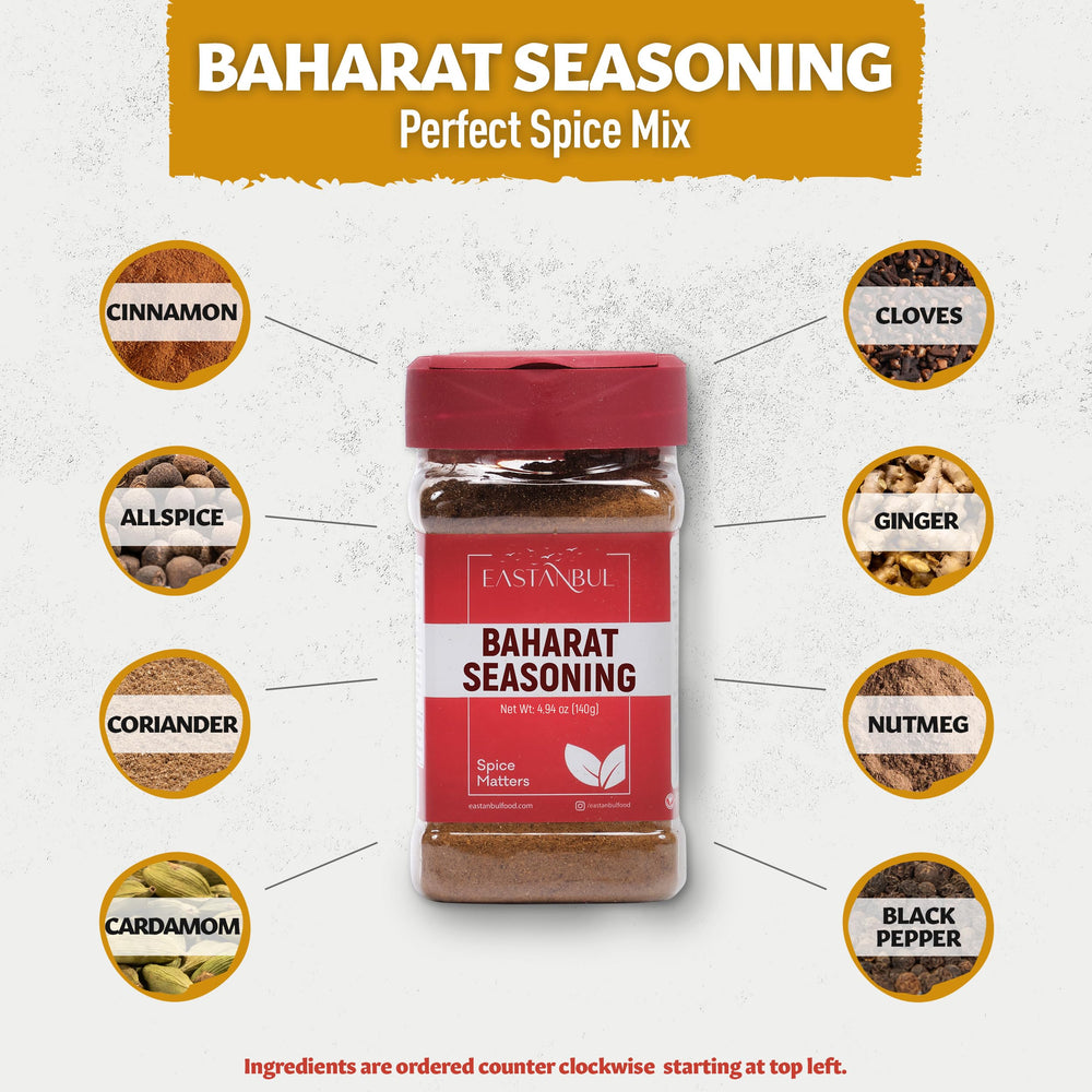 Close-up of Eastanbul Baharat mix with cinnamon and pepper depth