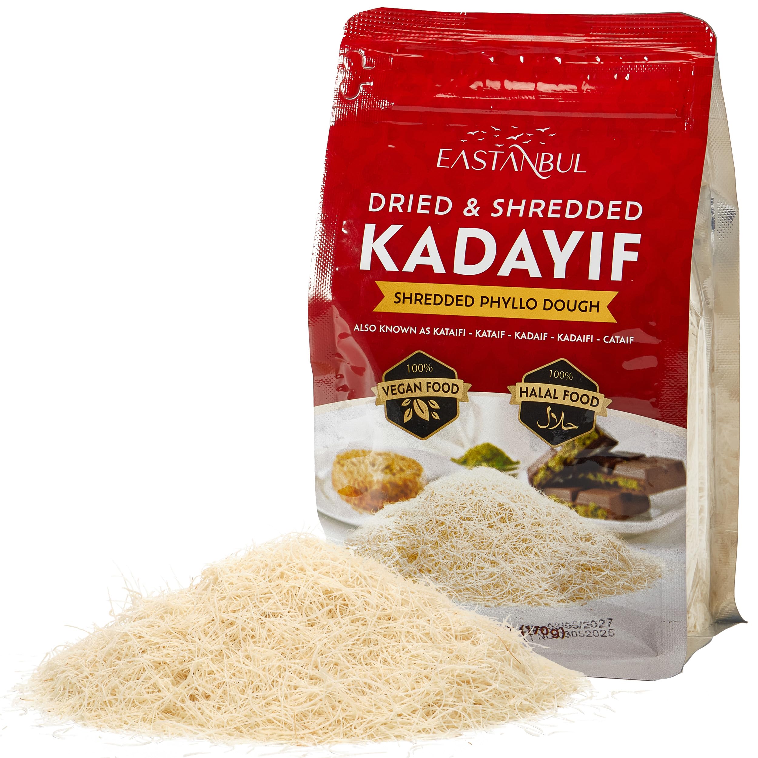 Eastanbul kataifi loose strands ideal for kunafa and crispy desserts.