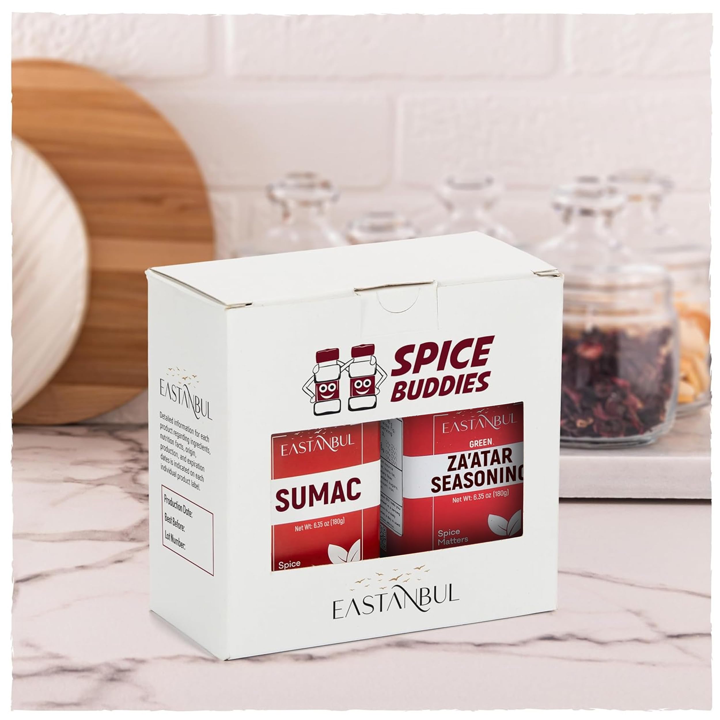 Eastanbul product labels highlight authenticity and origin.