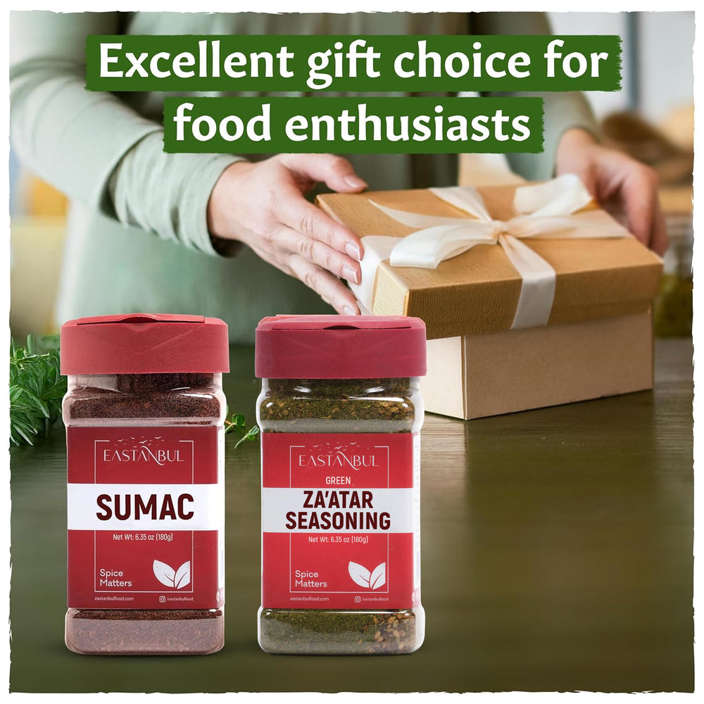 Eastanbul Spice duo enhances salads, meats, and vegetables.