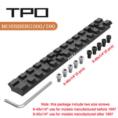 Eastern Tactical Supply Mossberg low-profile 5.5-inch rail supports compact setups