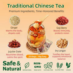 Eastrue Women's Herbal Tea package highlighting wellness focus for women
