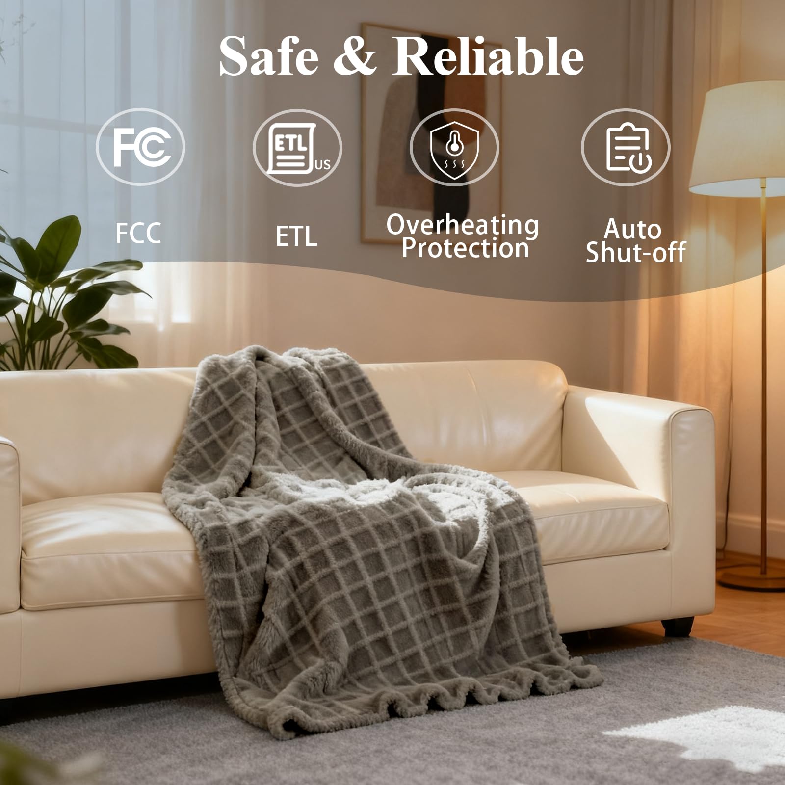 Eastsora ETL and FCC certified blanket for safe use