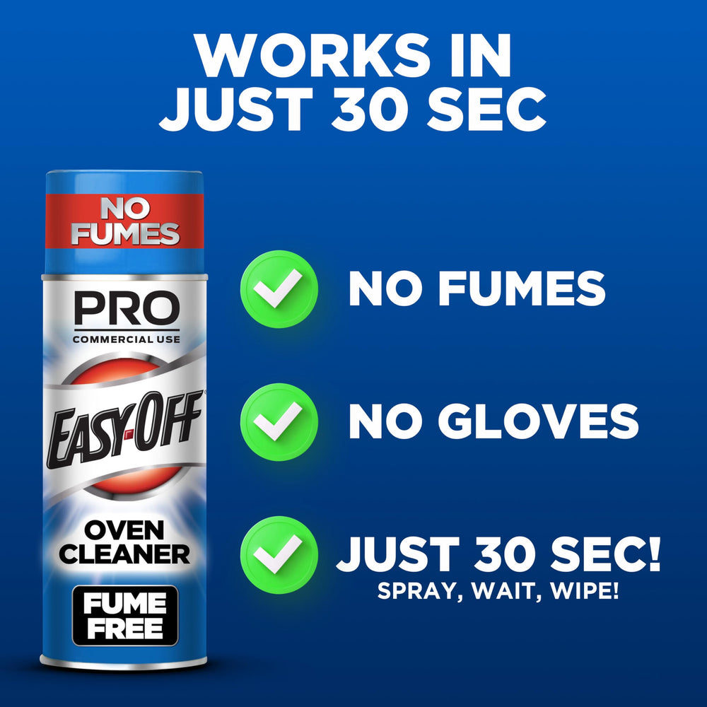 Easy-Off Fume Free Pro broiler area cleaned after use