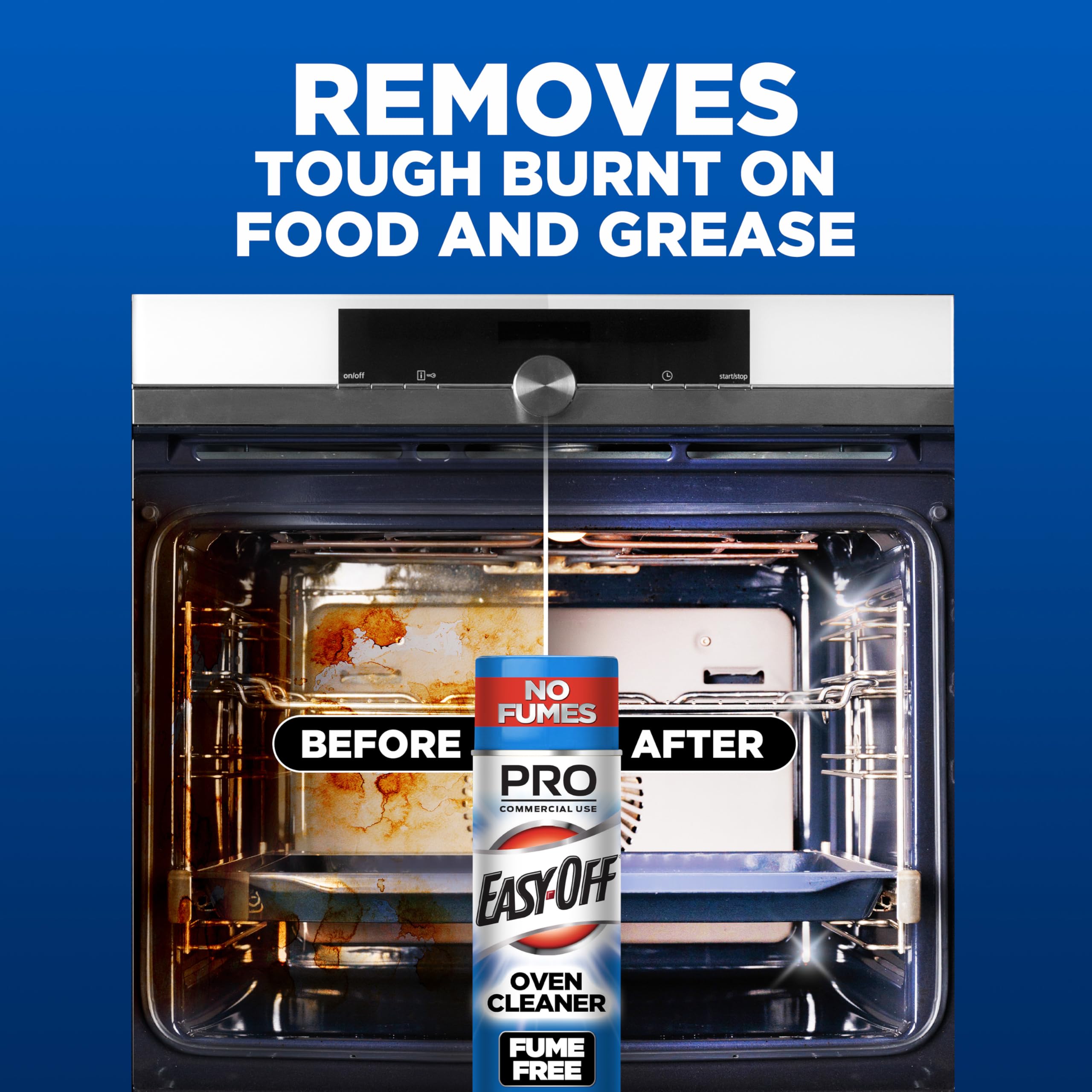 Easy-Off Fume Free Pro grill cleaning burnt-on residue