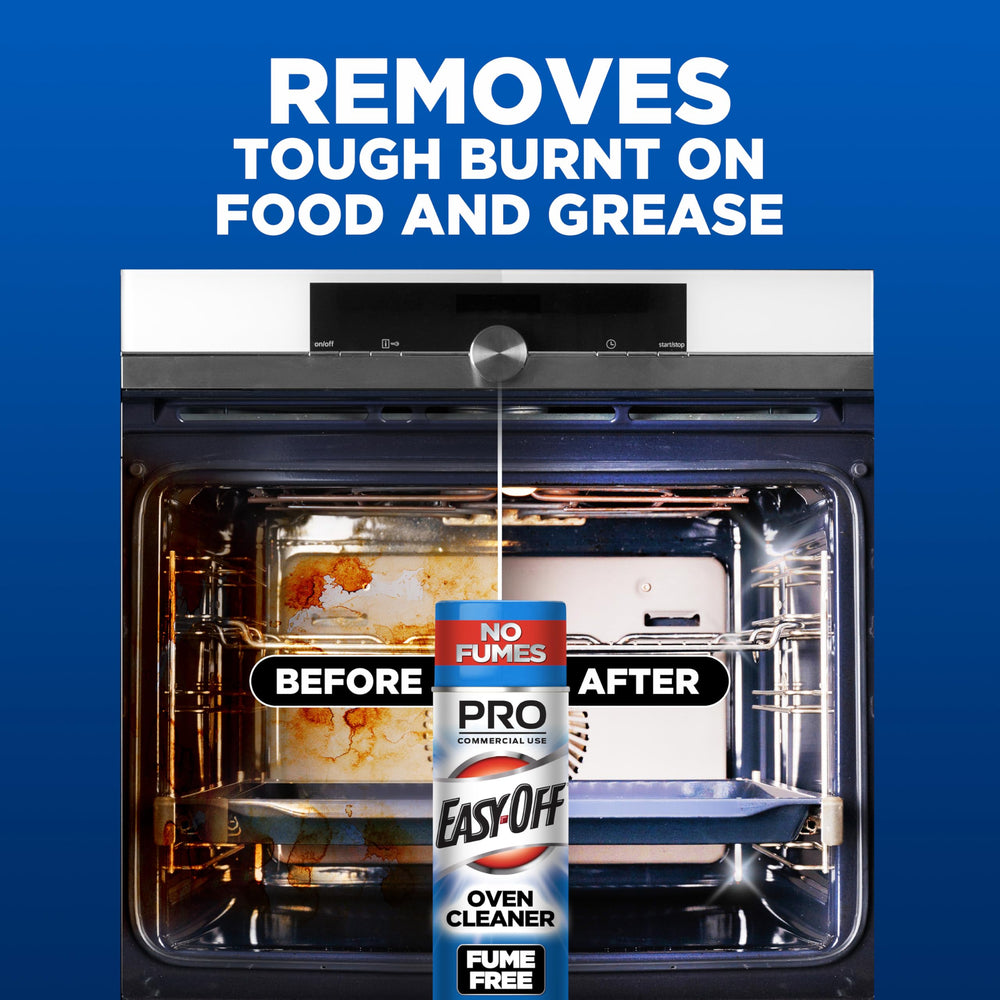 Easy-Off Fume Free Pro grill cleaning burnt-on residue