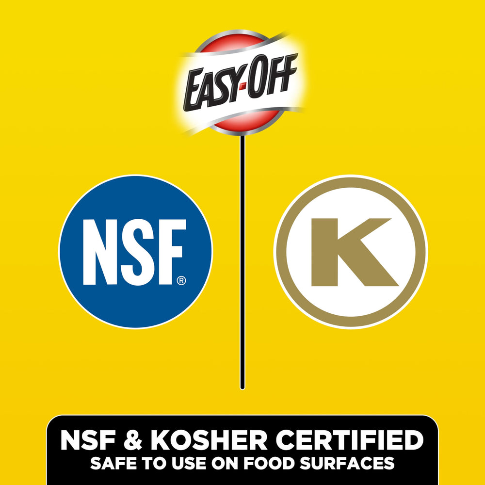 Easy-Off Heavy Duty Degreaser treatment on outdoor surfaces for quick restoration