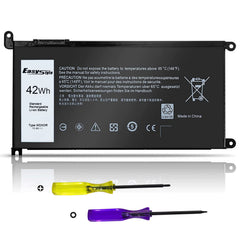 Easy Style WDX0R battery front view for Dell Inspiron replacement power