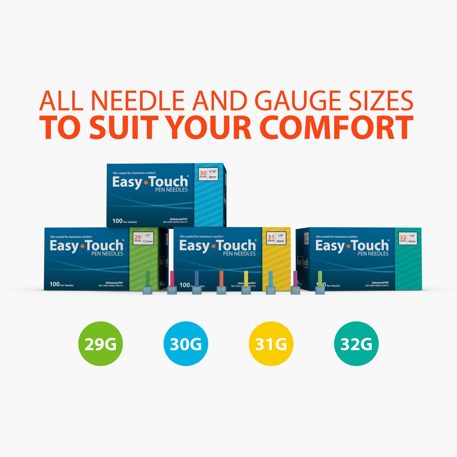 Easy Touch FDA 510K quality-controlled manufacturing for trustworthy needle components.