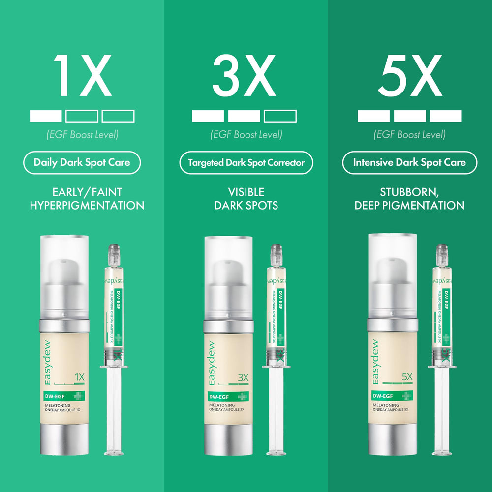 EASYDEW DW-EGF Melatoning Ampoule morning routine setting emphasizes light feel