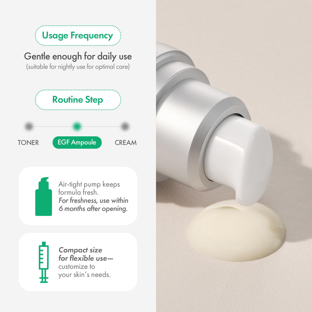 EASYDEW DW-EGF Melatoning Ampoule night routine setup suggests overnight hydration