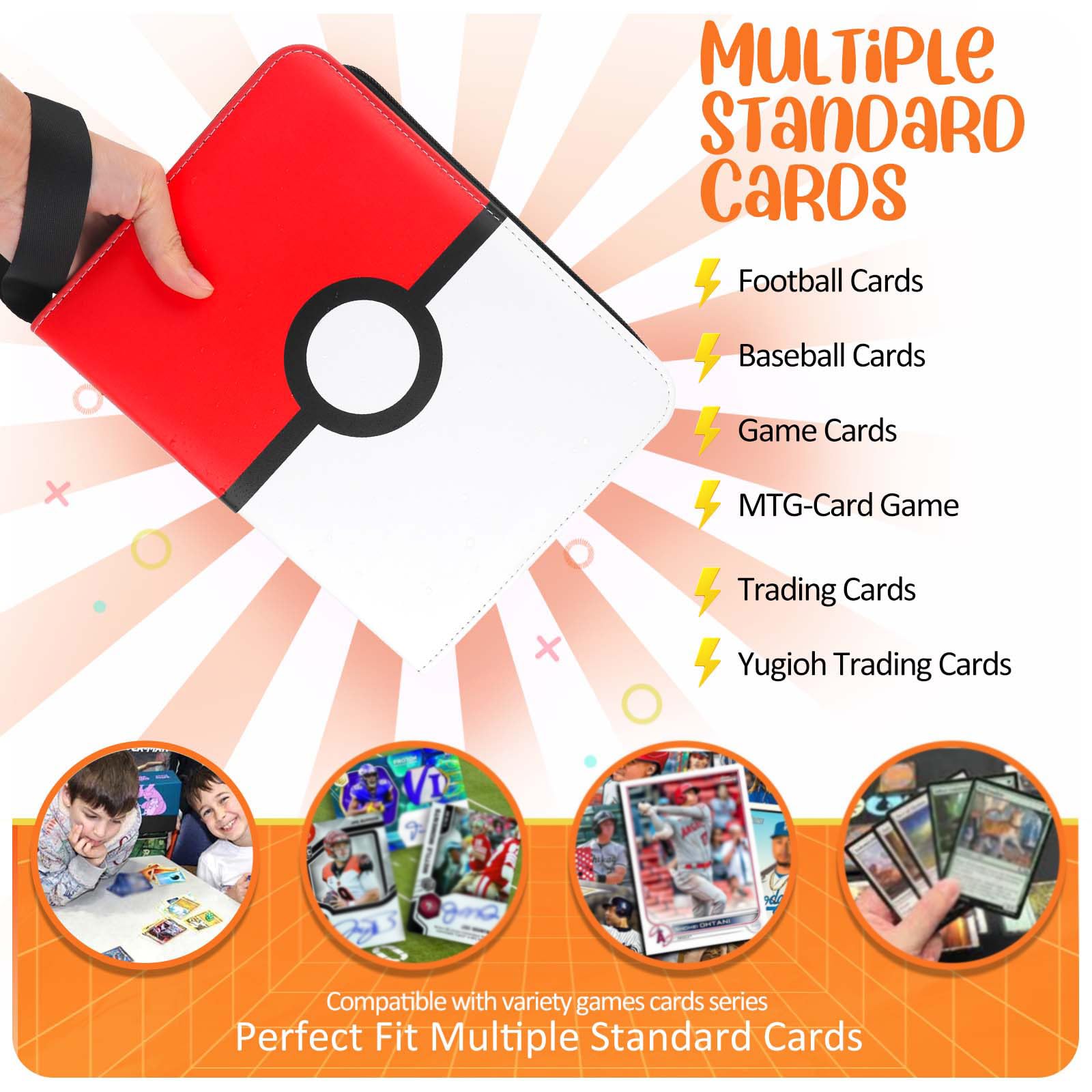 EASYFUN Card Binder compact portfolio design for on-the-go storage.