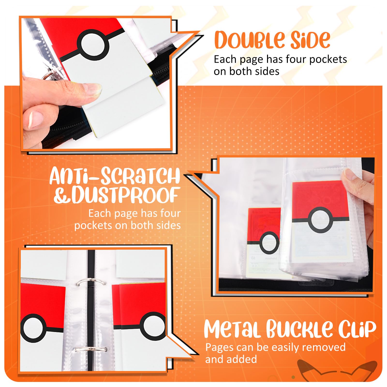 EASYFUN Card Binder leather exterior adds durability and a premium feel.