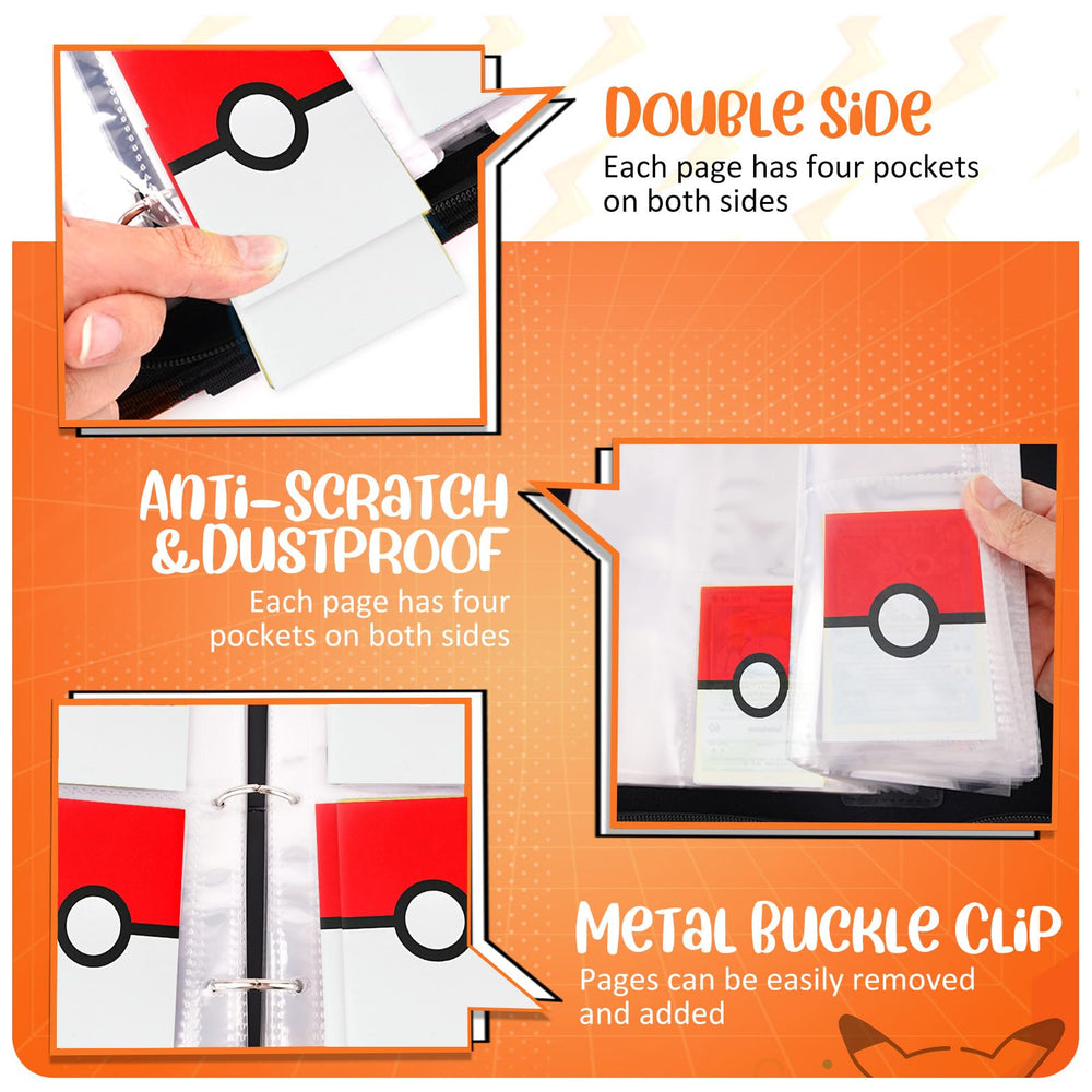 EASYFUN Card Binder leather exterior adds durability and a premium feel.