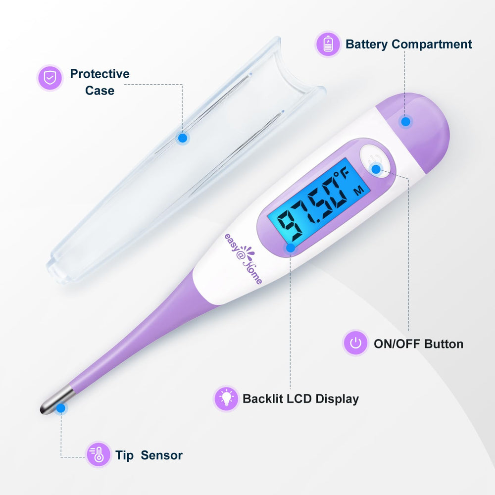 Easy@Home thermometer completes reading in about 90 seconds.