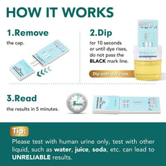 Easy@Home THC and nicotine test strip in action for quick insights.