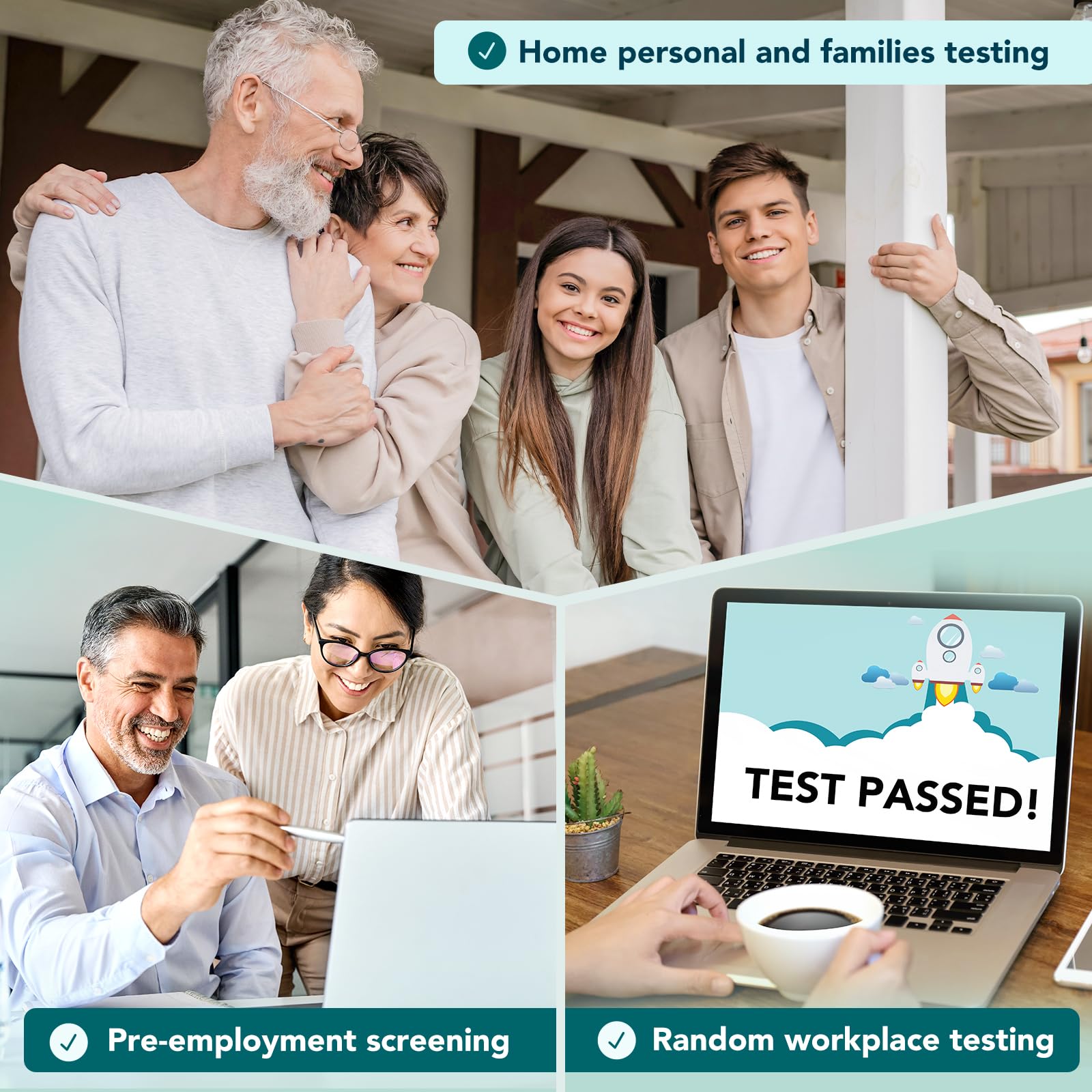 Easy@Home private-use at-home testing for discretion.