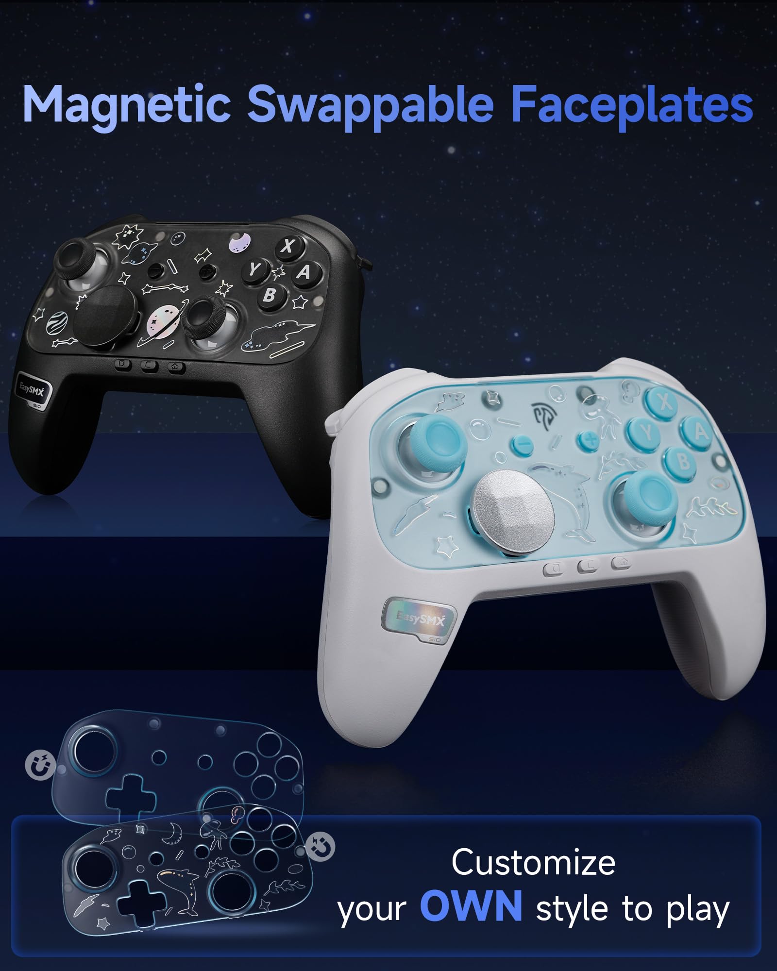 EasySMX S10 Elite mechanical buttons with fast actuation