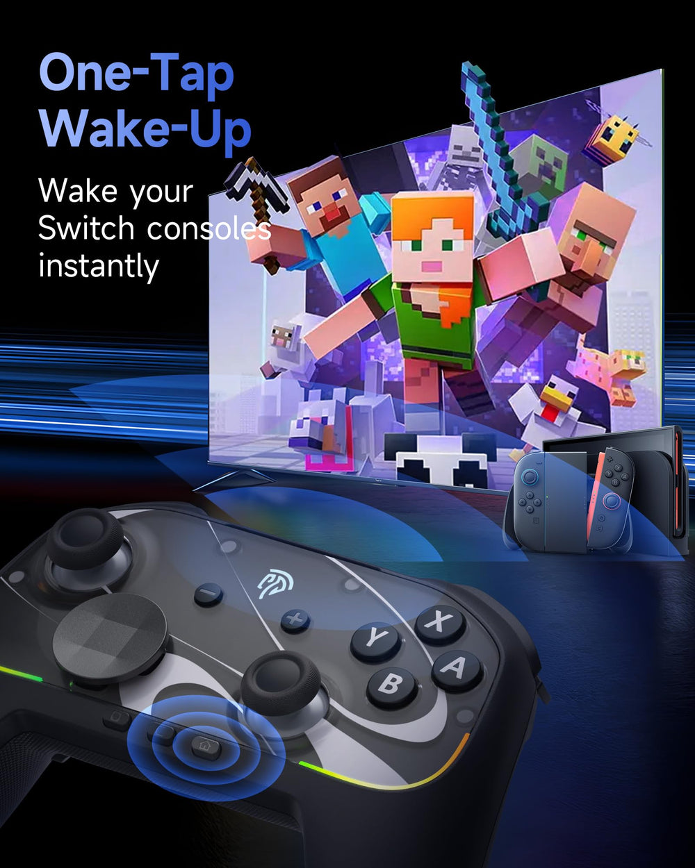 EasySMX S10 Elite wake-up setup for quick Switch 2 play