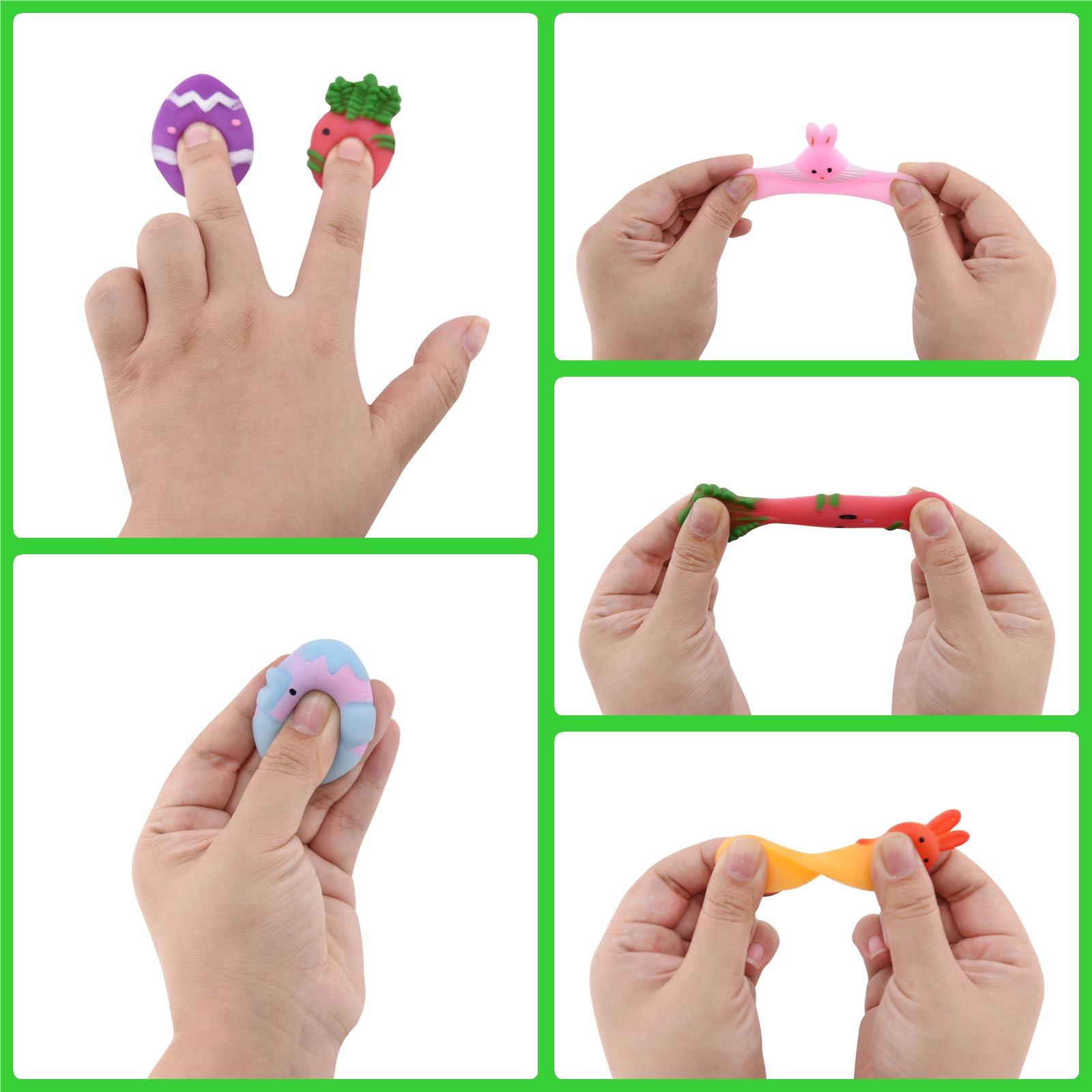 Eavotoy Easter mochi toys ready for sensory play and exploration.