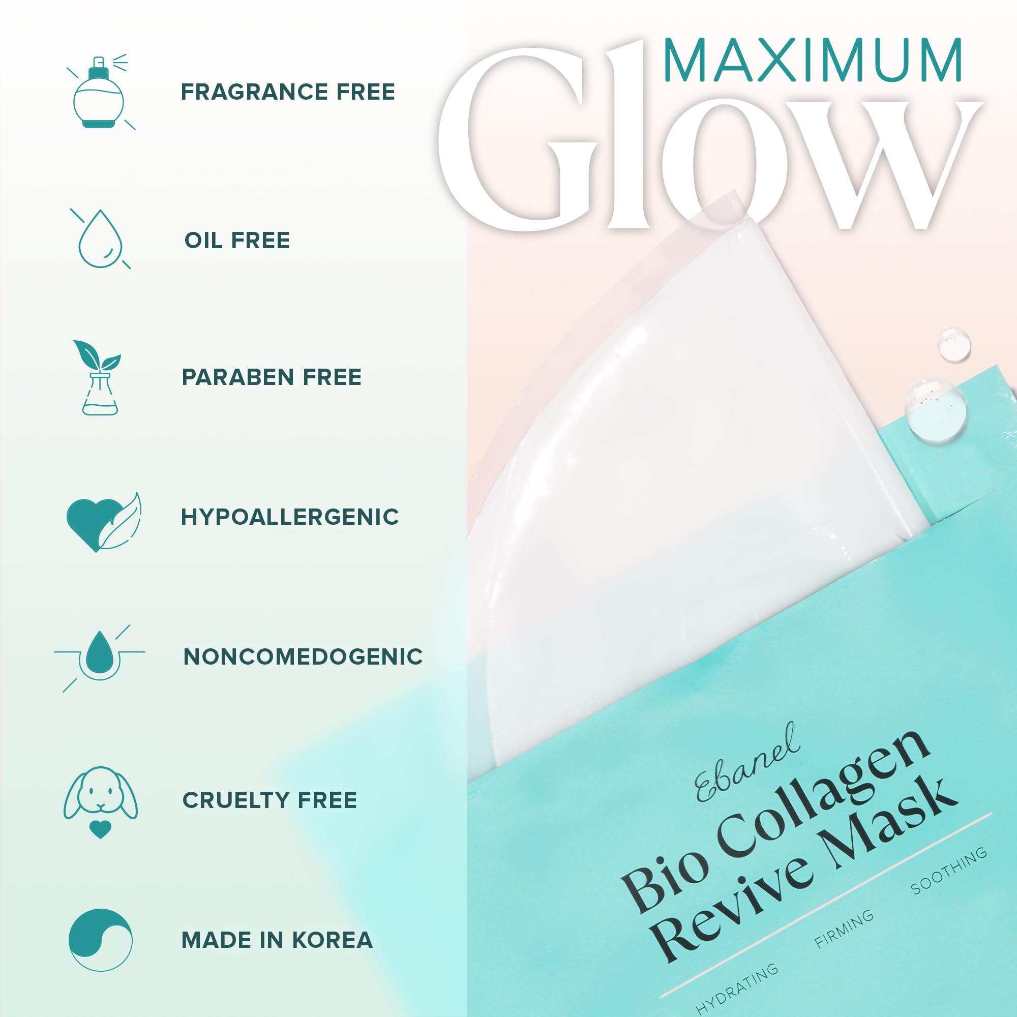 Ebanel Bio Collagen Mask with Niacinamide and Vitamin B5