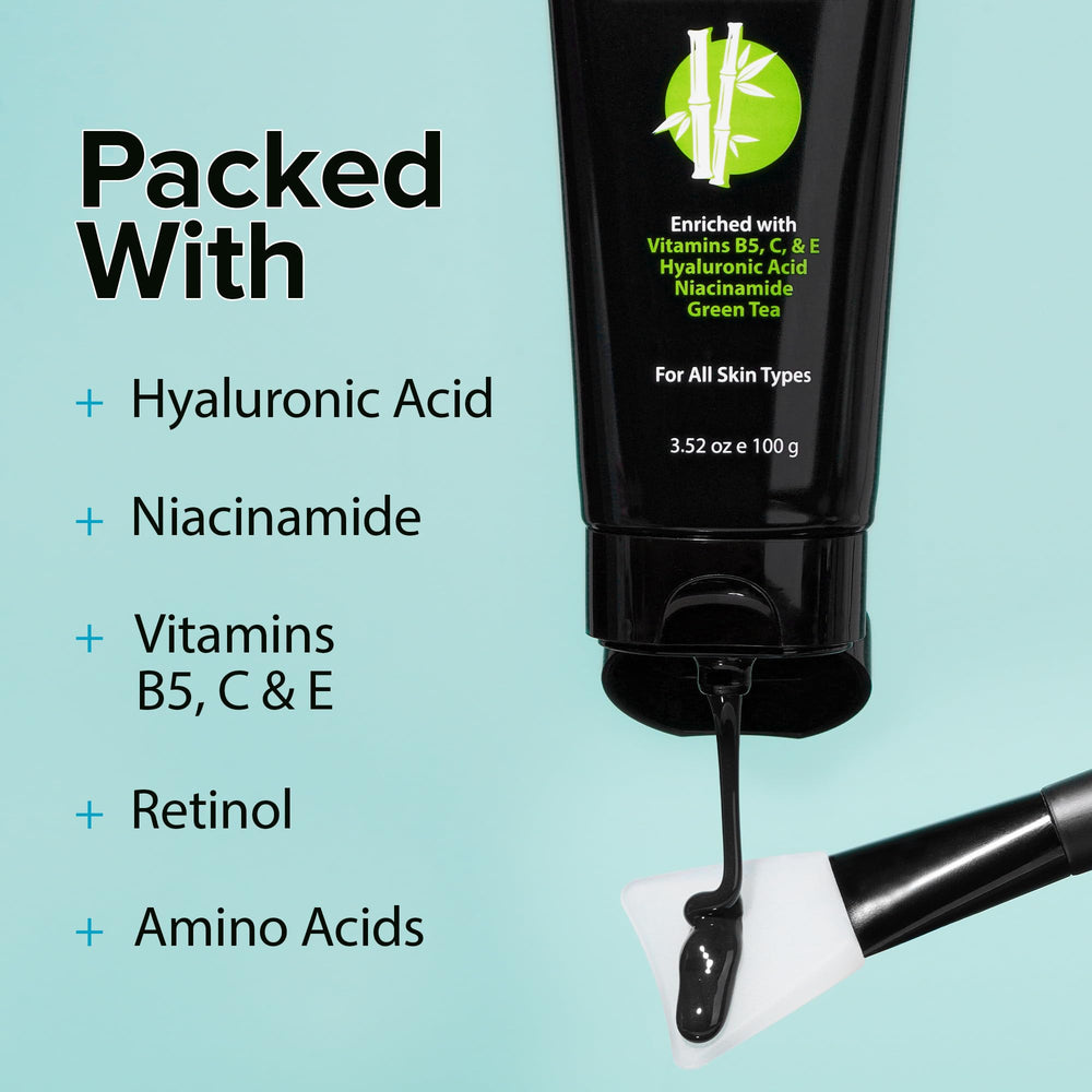 Ebanel mask peel-off action lifting impurities from skin