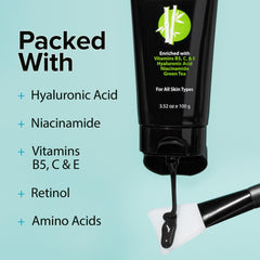 Ebanel mask peel-off action lifting impurities from skin