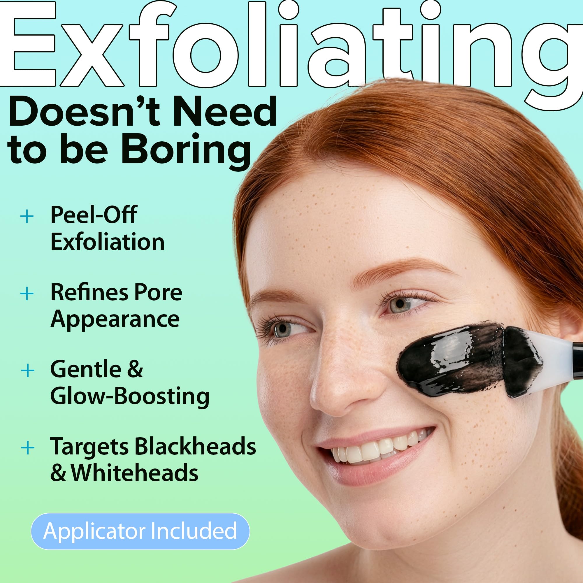 Charcoal texture close-up on Ebanel mask highlighting cleansing potential