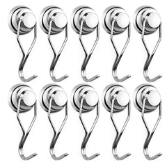 E BAVITE magnetic hooks with 80lb capacity for strong vertical hanging on metal.