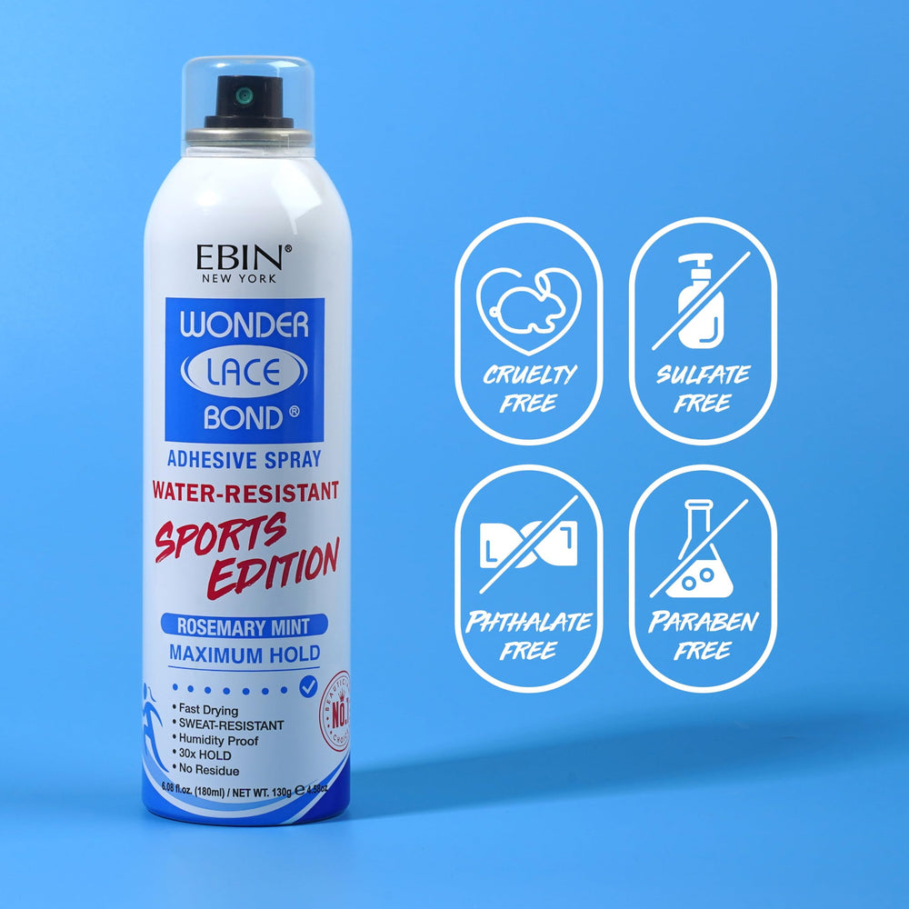 EBIN NEW YORK Wonder Lace Bond Sports Spray easy-to-use nozzle for precise placement