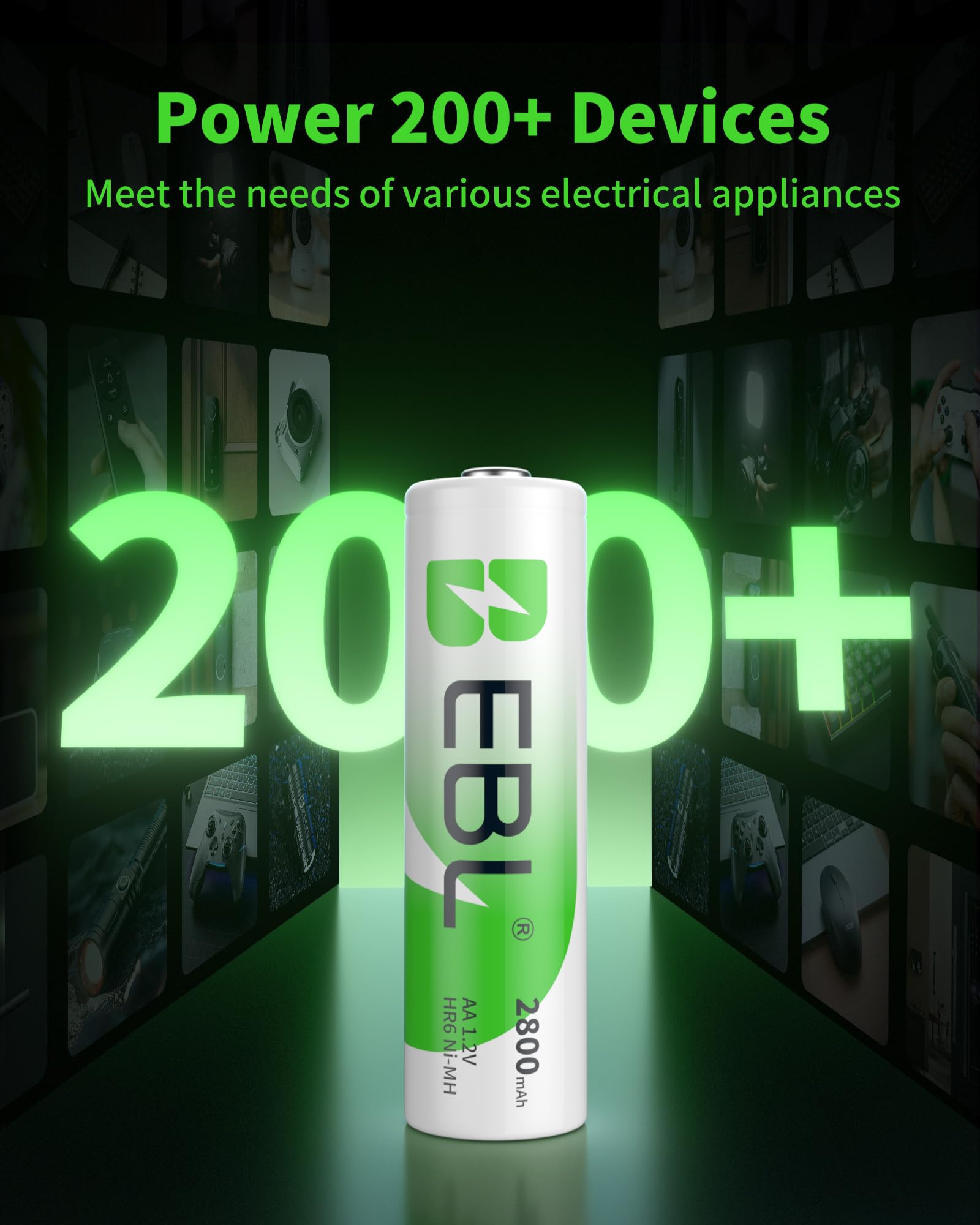 EBL Ni-MH eco-friendly cells with DBCK steel shell safeguard safety