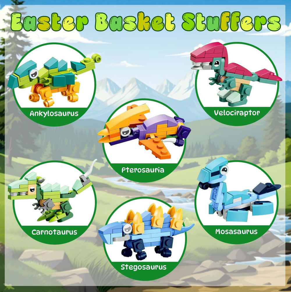 eboozone Easter eggs filled with dinosaur toys — mess-free entertainment for kids ages 4-8