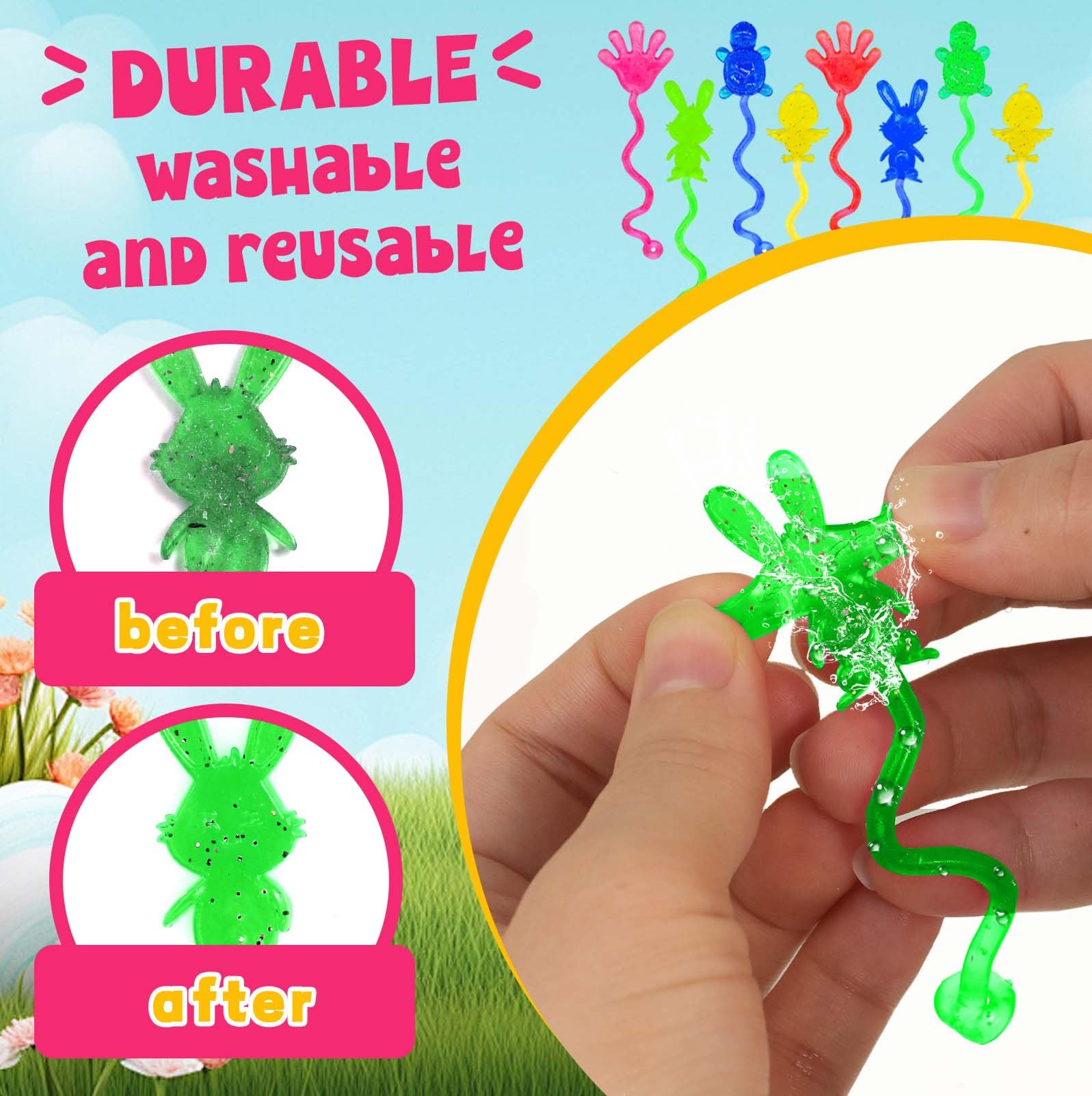 eboozone mochi-like Easter toy close-up highlights quality material.