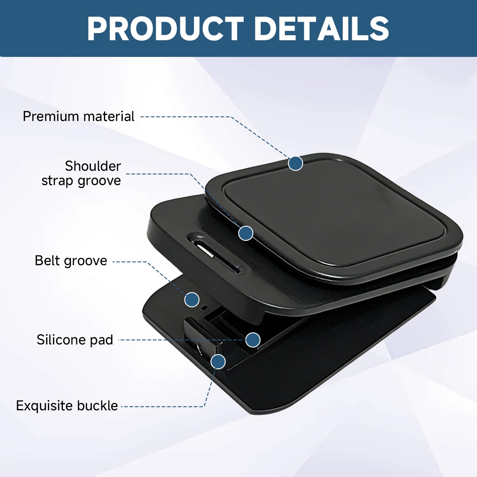 EBQOSK seatbelt clip sturdy ABS construction for durable, long-term use.