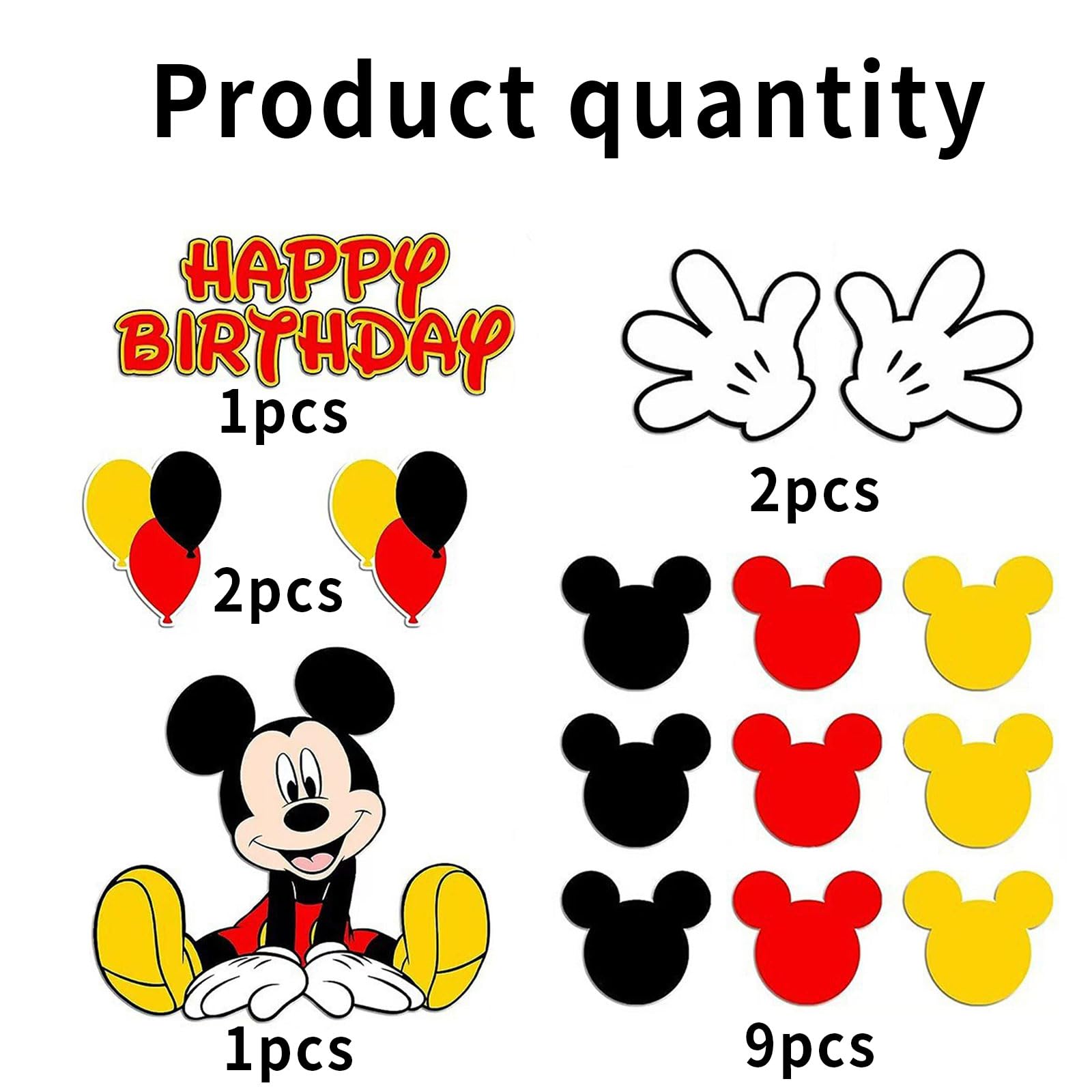 EBWHOLE mouse cupcake toppers add charm to party treats and photos.