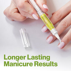 ECCO PURE cuticle oil pen brush-applicator enables precise, mess-free application.